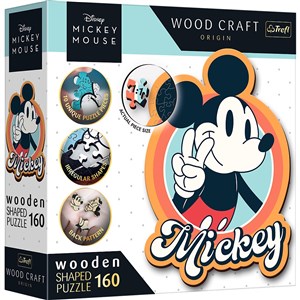 Obrazek Puzzle drewniane Retro Myszka Mickey 160