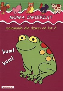 Obrazek Mowa zwierząt malowanki dla dzieci od lat 2