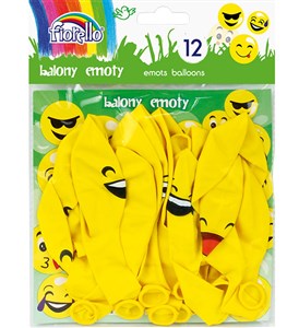 Obrazek Balony Emoty Party 12 sztuk