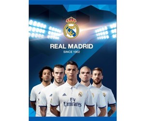 Bild von Zeszyt A5 w trzy linie kolorowe 32 kartki Real Madrid 10 sztuk mix