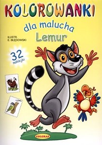 Obrazek Lemur Kolorowanki dla malucha 32 naklejki