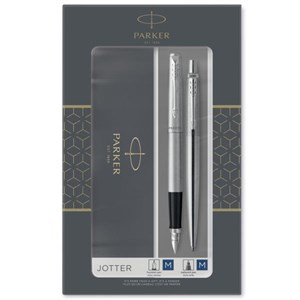 Bild von Parker-zestaw pióro+długopis Jotter stalowy CT