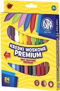 Obrazek Kredki woskowe Premium 24 kolory
