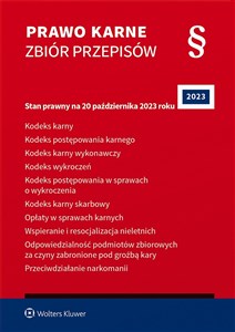 Bild von Prawo karne Zbiór przepisów KK. KPK. KKW. KW. Kodeks post. w sprawach o wykroczenia. KKS. Opłaty w sprawach karnych.