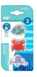 Obrazek Gumka do ścierania Morskie zwierzęta 3szt