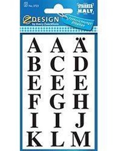 Bild von Naklejki czarne litery - 15,5mm