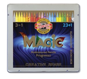 Obrazek Kredki Progresso Magic 24 kolory w metalowej kasetce