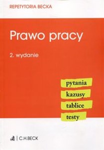 Bild von Prawo pracy Repetytoria Becka pytania kazusy tablice testy