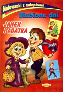 Obrazek Malowanki z nalepkami Ulubione dni Janek i Agatka