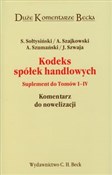 Książka : Kodeks spó... - Stanisław Sołtysiński, Andrzej Szajkowski, Andrzej Szumański, Janusz Szwaja