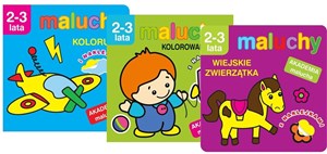 Obrazek Pakiet - Akademia malucha 2-3 lata: Kolorowanka / Wiejskie zwierzątka / Koloruję