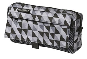 Obrazek Piórnik kosmetyczka 2 kieszenie Geometric Black