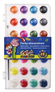 Obrazek Farby akwarelowe 28 kolorów