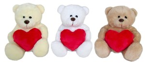Obrazek Miś z sercem 15cm MIX