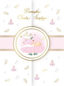 Obrazek Karnet A5 Koperta chrzest różowa