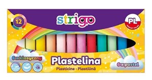 Obrazek Plastelina 6 kolorów + 6 pastelowych STRIGO