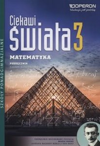 Obrazek Ciekawi świata Matematyka 3 Podręcznik zakres rozszerzony Szkoły ponadgimnazjalne