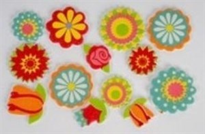 Obrazek Naklejki piankowe kwiaty