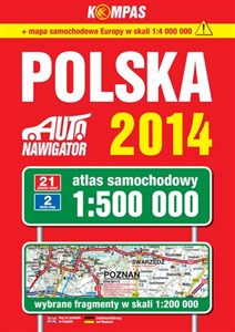 Obrazek Polska 2014 Atlas samochodowy 1:500 000