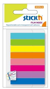 Obrazek Zakładki indeksujące samoprzylepne  8 kolorów neon - 8x8x45mm
