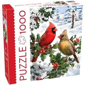 Obrazek Puzzle 1000 XMAS Birds on Branch
