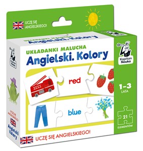 Obrazek Układanki malucha Angielski Kolory 1-3 lat