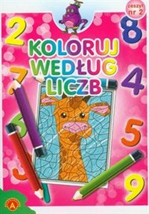Obrazek Koloruj według liczb zeszyt 2