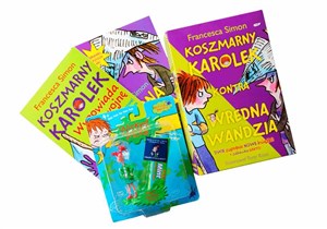 Obrazek Koszmarny Karolek kontra Wredna Wandzia Dwie zupełnie nowe książki + zabawka gratis ! Superzaskakująca guma do żucia