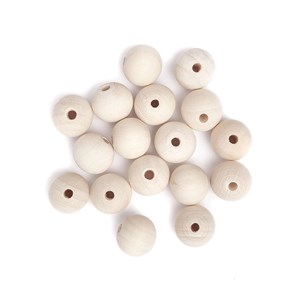 Bild von Koraliki drewniane kulki 20mm 30szt
