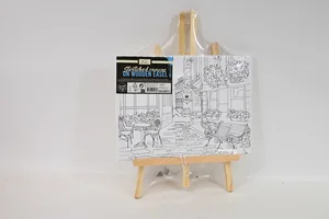 Obrazek Płótno ze wzorem-sztaluga 30x23 Rest.