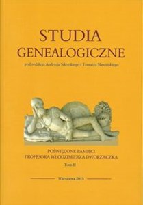 Obrazek Studia Genealogiczne Tom 2