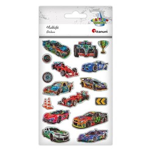Bild von Naklejki wypukłe wyścigówki hologram 16szt
