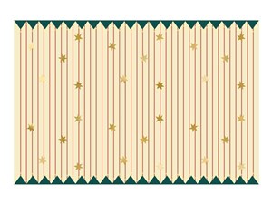 Bild von Obrus papierowy Pasy z gwiazdkami 180x120cm