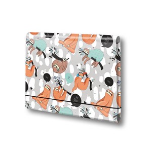 Bild von TECZKA ŁAMANA A5 NA GUMKĘ T 0122 LENIWCE FOLIA MAT NIERYSUJĄCA