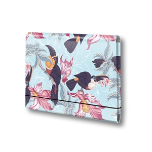 Obrazek TECZKA ŁAMANA A5 NA GUMKĘ T 0123 TUKAN FOLIA MAT NIERYSUJĄCA