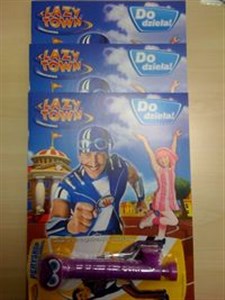 Obrazek Lazy Town Leniuchowo Do dzieła! Zestaw - 3 książki + prezent Peryskop