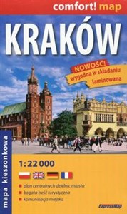 Obrazek Kraków mapa kieszonkowa 1:22 000