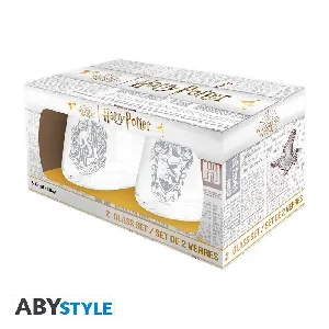 Obrazek HARRY POTTER 2 GLASS SET RAVENCLAW & HUFFLEPUFF