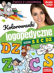 Bild von Kolorowanki logopedyczne Głoski S Z C Dz z naklejkami