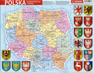 Bild von Puzzle ramkowe Polska administracyjna