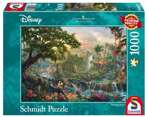 Obrazek Puzzle 1000 PQ Księga dżungli Disney T. Kinkade 106297