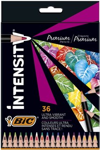 Obrazek Kredki ołówkowe Intensity Premium BIC 36 kolorów