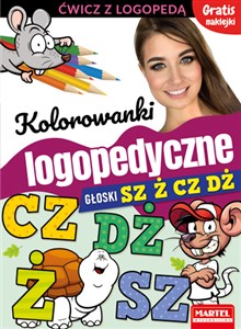 Bild von Kolorowanki logopedyczne Głoski Sz Ż Cz Dż z naklejkami