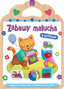 Bild von Zabawy malucha z kotkiem Książeczka edukacyjna z naklejkami dla dzieci