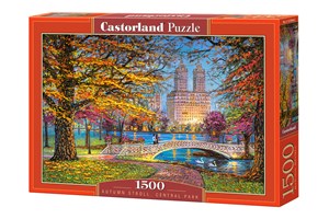 Bild von Puzzle 1500 Autumn Stroll Central Park