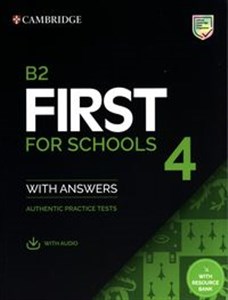 Bild von B2 First for Schools 4 Student's Book with Answers with Audio with Resource Bank